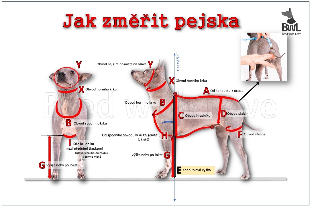 Označení pozic nabírání mír