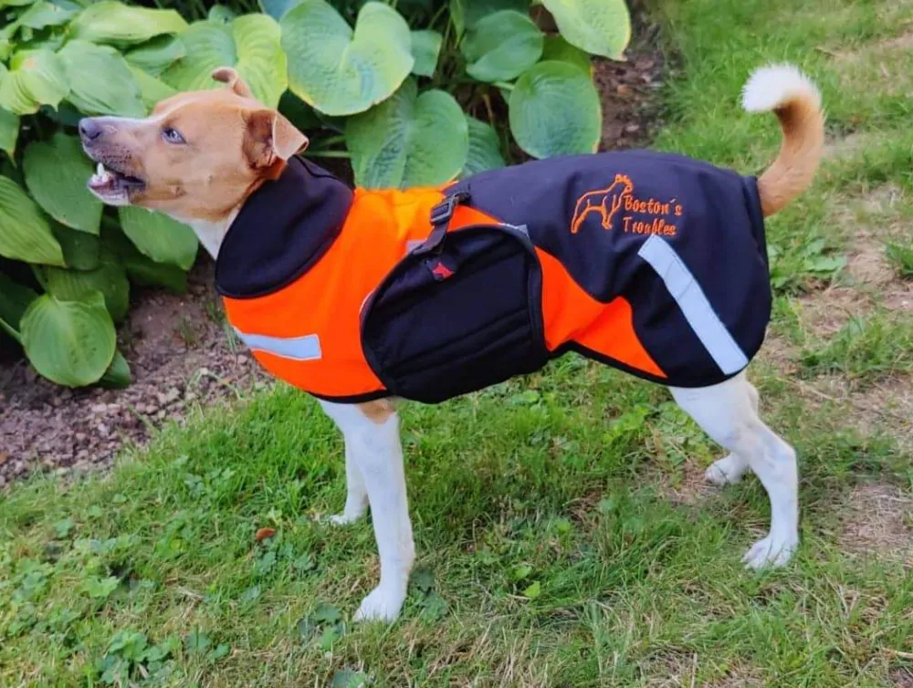 Bunda zateplená neon oranžová vel.38