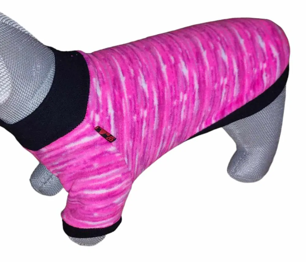 Mikina růžová z polar fleecu 25/36