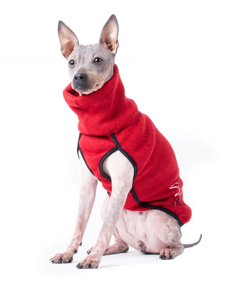Fleece vesta červená