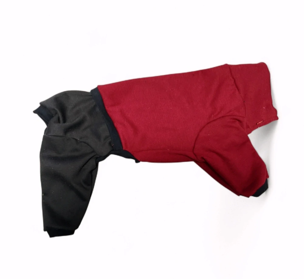 Overal Warmkeeper kalhotkový - bordó/černá