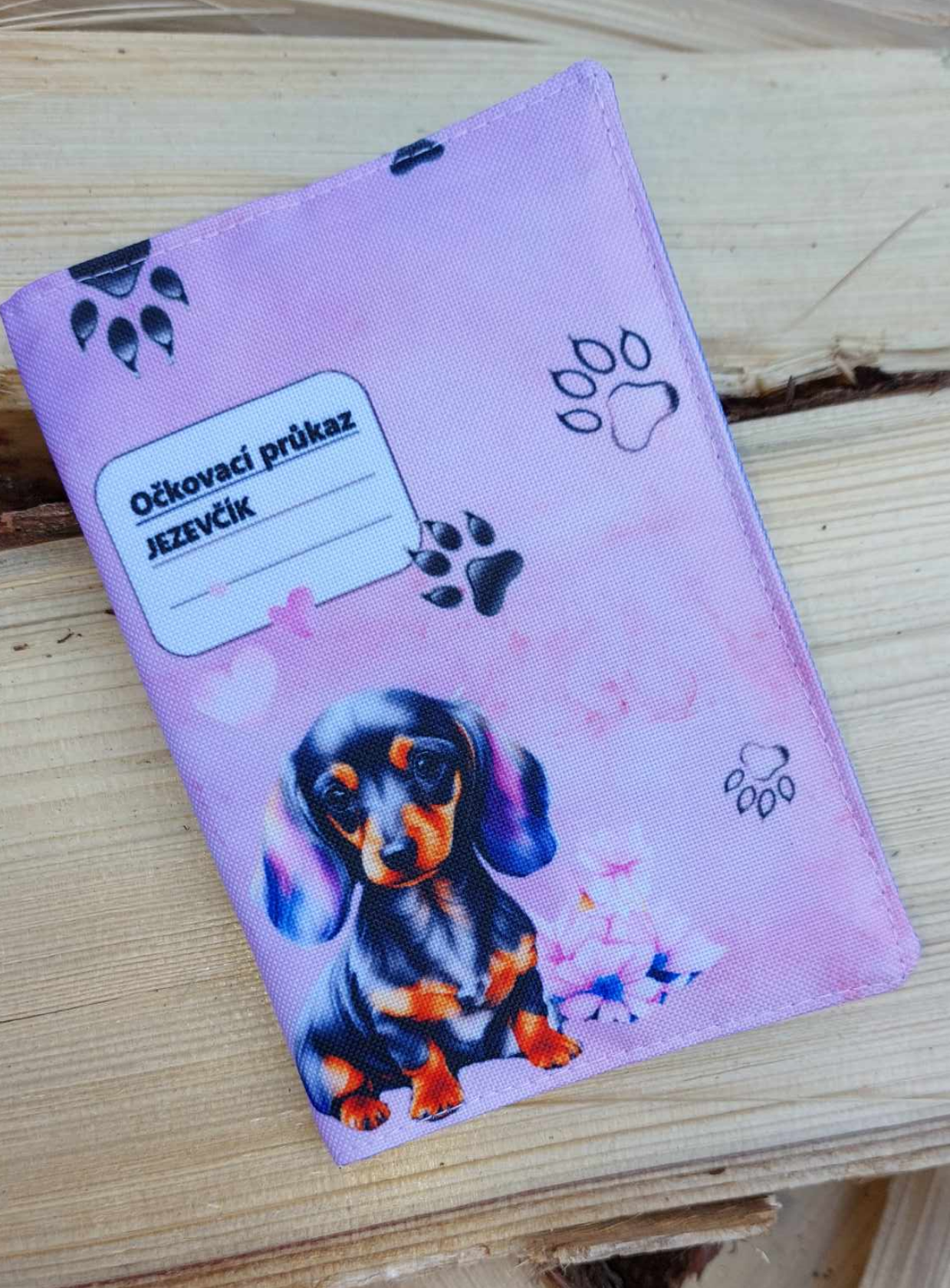 Jezevčík - růžový obal