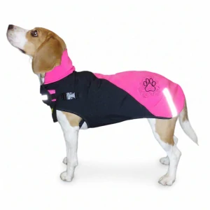 Zimní softshellová bunda - neon růžová černá