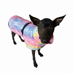 Bunda teplá s límcem -Sněhová srdíčka