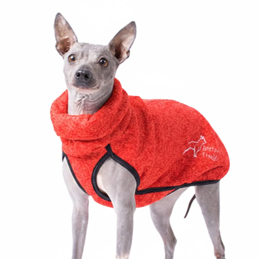 Fleece vesta červená