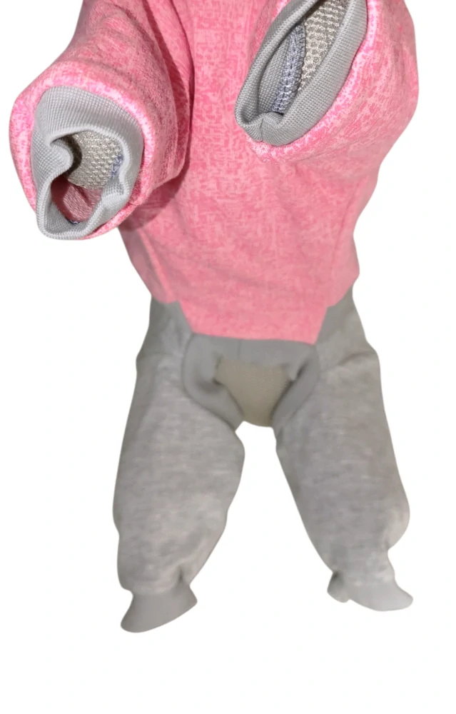 Overal kalhotkový  Růžový jeans - 28/44