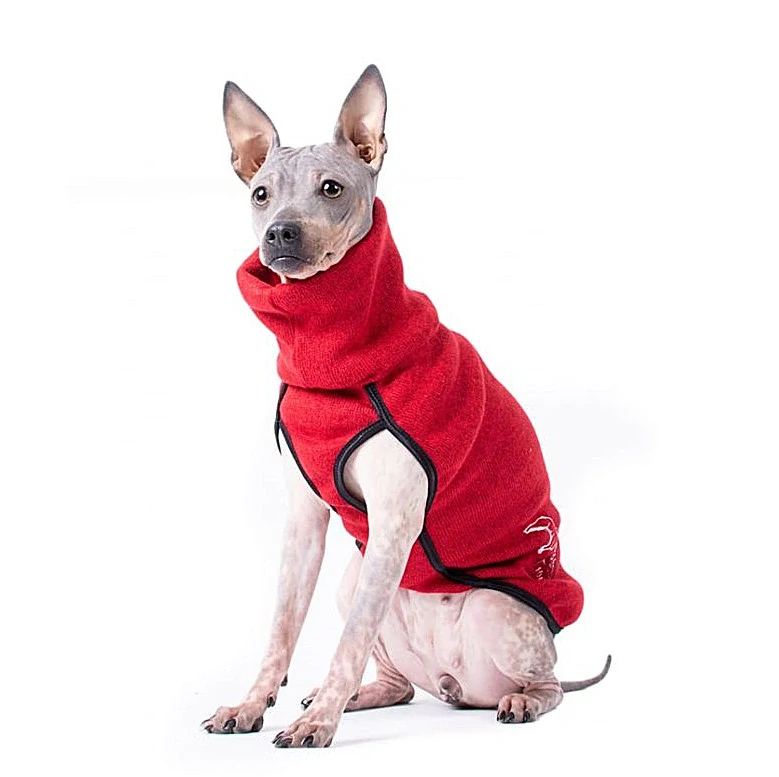 Fleece vesta červená