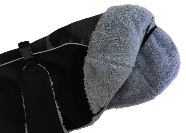 Bunda zimní s límcem - reflexní maskáč
